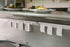 san jamar CK6530A Anodized Aluminum Slide Check Rack, 30 inch Length x 3/4 inch Width x 2 inch Height