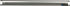 san jamar CK6530A Anodized Aluminum Slide Check Rack, 30 inch Length x 3/4 inch Width x 2 inch Height