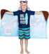 Franco Kids Bath and Beach Soft Cotton Terry Hooded Towel Wrap, 24 in x 50 in, Space Jam 2 A New Legacy