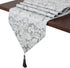EHouseHome Jacquard Damask Reversible Silver Grey Table Runners with Tassels 13 x 72 inch Wrinkle and Water Resistant Spill-Proof Decorative Dining and Wedding Runners