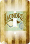 3dRose LLC lsp_119627_1 Vintage Laundry Room Sign On Grunge Stripes Single Toggle Switch