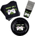 BleuZoo Video Game Party Supplies - Gamer Birthday Set Decorations Decor Gaming Theme Pack - Includes: Big and Small Plates, Tablecloth, Banner, Napkins, Cups, Forks, Knives, Spoons (Serves 16)