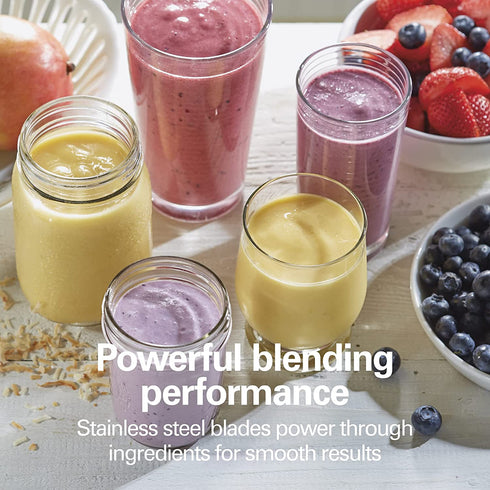 Hamilton Beach Shakes and Smoothies with BPA-Free Personal Blender, 14 oz, Raspberry