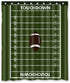 KXMDXA Custom American Football Field Pitch Shower Curtain Waterproof Polyester Bathroom 60 x 72 inch