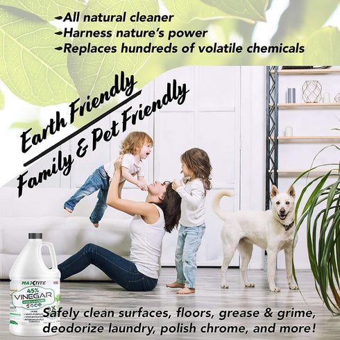 MaxTite Ultra-Strength 45% Vinegar for Home & Garden Cleaning (1 Gallon)