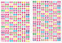 SAVITA 2000+ Stick on Earrings 3D Gem Stickers Glitter Sparkle Crystal Stickers Sticker Earrings for Girls Kids Children Multiple Colors & Shapes (4 Sheet)