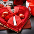 24 Pieces Thick Heart Shaped Paper Plates Disposable Party Plates 10.6 Inch Large Size Dinnerware Plates Decorative Tableware for Mother's Day, Wedding Birthday Grad Party Valentine's Day