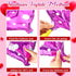 40 Pieces Heart Shaped Valentines Balloons Purple, Red and White Foil Heart Balloons Valentine Foil Balloons for Heart Birthday Party Supplies, Valentine, Birthday, Wedding, Bachelorette Bridal Party