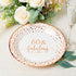 Crisky 60 Fabulous Disposable Plates for Women 60th Birthday Decorations Rose Gold Dessert, Buffet, Cake, Lunch, Dinner Disposable Plates 60th Birthday Party Table Supples, 50 Count, 9 inches