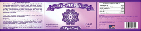 Flower Fuel 1-34-32, 250g - The Best Bloom Booster for Bigger, Heavier Harvests (250g)