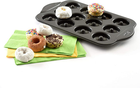 Norpro Nonstick Mini Donut Pan, 12-Count, As Shown