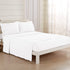 LUXSHEETS Bedding Bed Sheet Set 4 Piece Luxury Soft Breathable 100% Microfiber Polyester 1800 Series Premium Elasticized Deep Pockets, Wrinkle & Fade Resistant Bedding Set (White, Full)