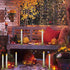 Flameless Taper Candles with Remote Timer LED Window Candles Christmas Candle Lights for Window Battery Operated Warm White Flickering Light