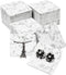 Jewelry Display Cards in Marble Design (2 x 2 Inches, 300-Pack)