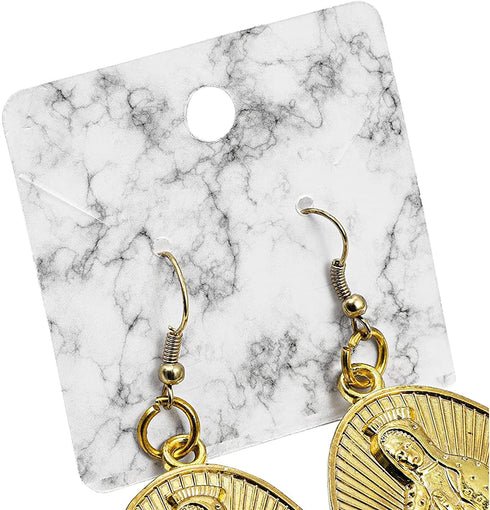 Jewelry Display Cards in Marble Design (2 x 2 Inches, 300-Pack)