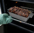 PERLLI Nonstick Meat Loaf Pan Bread Pan with Insert, 2-Piece Healthy Meatloaf Pan Set, Grey
