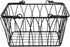 Spectrum Diversified Twist Handles Modern Farmhouse D©cor, Farmers Market-Style Wire Kitchen Organization, Small Storage Basket, Black