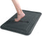 ITSOFT Memory Foam Bath Mat Non Slip Absorbent Super Cozy Velvet Bathroom Rug Carpet, Machine Washable, 16 x 24 Inches Charcoal Gray
