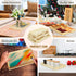 Vumdua Wooden Nested Serving Trays,5 PCS Rectangular Shape Wood Trays, Kitchen Nesting Trays for Serving Pastries, Snacks | Wooden Trays for Crafts/Art, Home Decor And Montessori Activity