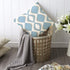 Hexagram Home Decorative Pillow Covers 18 x 18 Inch Set of 4 Blue Modern Geometric Soft Linen Throw Pillow Covers Cushion Case for Couch Sofa Living Room Patio Indoors Outdoors Style Home Decor