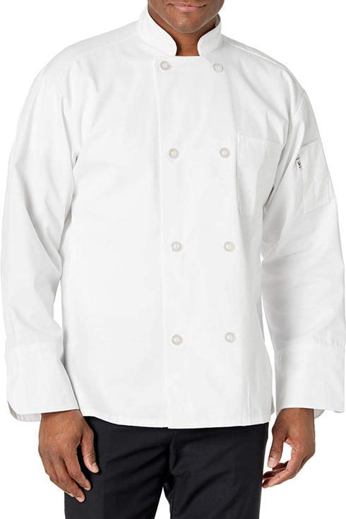 Uncommon Threads Unisex 7/8 Sleeve Chef Coat Cook Jacket with 8 Buttons
