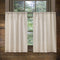 Valea Home Linen Kitchen Curtains 36 Inch Length Rustic Farmhouse Crude Short Cafe Curtains Rod Pocket Tiers for Small Window Bathroom Basement, Natural, 2 Panels
