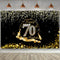 70th Birthday Party Decoration, Extra Large Black Gold Sign Poster 70th Birthday Party Supplies, 70th Birthday Banner Photo Booth Happy Birthday Backdrop Background, 72.8 x 43.3 Inch