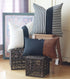 Kdays Thick Black Linen Farmhouse Lumbar Throw Pillow Cover Black Brown Color Block Decorative Linen Faux Leather Ticking Stripe Cushion Pillowcase Modern Sofa Couch Pillow Cover 12x20 Inches