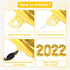 Gold 2022 Balloons Numbers Set - 40 Inch, Pompoms and Hanging Swirls | Black and Gold Graduation Decorations 2022 | Graduation Party Decorations 2022 | Class of 2022 Decorations, Graduation Balloons