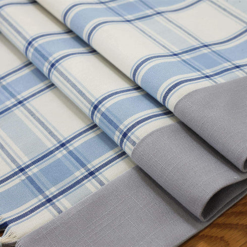 PHNAM Buffalo Check Rustic Dining Table Runner with Handmade Fringe Cotton Linen Blend Coffee Tabletop Collections for Family Dinners, Special Occasions, Farmhouse Decorations and Everyday Use