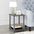 Furinno Simplistic Set of 2 End Table, French Oak Grey/Grey