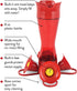 Perky-Pet 403CP Pinch Waist Plastic Hummingbird Feeder, 8-Ounce , Red