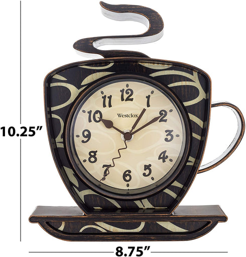 Westclox 10.25 Coffee Cup, 3-D Wall Clock Model# 32038