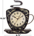 Westclox 10.25 Coffee Cup, 3-D Wall Clock Model# 32038