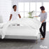 Bare Home King Flat Sheet - Premium 1800 Ultra-Soft Top Sheet - Hotel Luxury - Double Brushed - Easy Care - 1 King Flat Sheet Only (King, White)