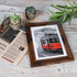 QUTREY 5x7 Picture Frame Set of 5, Rustic Distressed Display 5x7 Photo Pictures with Mat or 6x8 Without Mat for Wall Mount or Tabletop, Brown