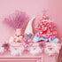 20'/50cm Mini Pink Christmas Tree,Artificial Small Christmas Tree with Led Lights/Ornaments, Tabletop Christmas Tree for Kids Christmas Decoration Gifts(Pink)