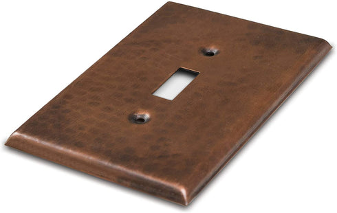 Monarch Pure Copper Hammered Single Wall Plate / Switch Plate