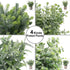 Blingstar Fake Plants 4 Pack Small Artificial Plants Mini Faux Eucalyptus Boxwood Greenery in Pots Little Potted Plant Decor for Bathroom Shelf Home Office Desk Table Centerpiece