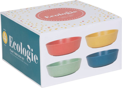 Now Designs Ecologie Dinner Bowls, Set of Four, Fiesta Colors