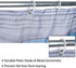 Rustic Shower Curtain,Blue Fabric Shower Curtain for Bathroom,Farmhouse Shower Curtain,Blue Grey Wood Barn Door Country Shower Curtain,Rustic Farmhouse Shower Curtains Bath Curtain for Bathroom