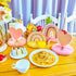 10 Pieces Rainbow Party Decorations Boho Rainbow Decor Rainbow Centerpieces for Tables Rainbow Honeycomb Paper Centerpiece Heart Honeycomb Party Rainbow Table Decorations for Birthday Baby Shower