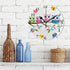 Cute Owl Wall Clock Silent Non-Ticking, Bird Tree 9.5 Inch Round Wall Clock Battery Operated Owl Clock Decor for Kids Room Home Wall Bathroom Kitchen Bedroom Living Room Office Classroom Patio