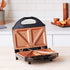 GOTHAM STEEL Sandwich Maker, Toaster and Electric Panini Grill with Ultra Nonstick Copper Surface - Makes 2 Sandwiches in Minutes with Virtually No Clean Up, with Easy Cut Edges and Indicator Lights