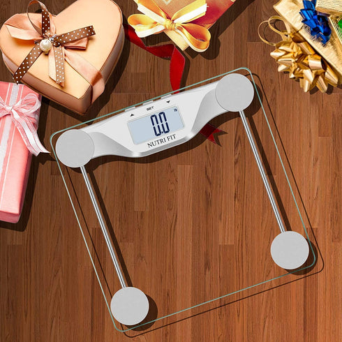 NUTRI FIT Digital Body Weight Bathroom Scale BMI, Accurate Weight Measurements Scale,Large Backlight Display and Step-On Technology,400 Pounds
