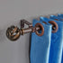 Vimayta 1 inch Curtain Rod with Resin Twisted Birdage Finials, 28 to 48 Inches Adjustable Curtain Rod, Single Curtain Rod Farmhouse Style, Antique Brown