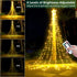 Decute Christmas Decorations Outdoor String Lights 8 Modes and Timer with Remote, Waterproof 320 LED Christmas Tree Lights Star Lights for Yard Garden Backyard Wedding Holiday Decor Warm White
