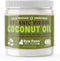 Raw Paws Organic Coconut Oil for Dogs & Cats, 8-oz - Treatment for Itchy Skin, Dry Nose, Paws, Elbows, Hot Spot Lotion for Dogs, Natural Hairball Remedy for Dogs & Cats