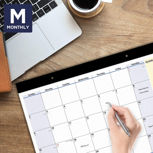 2022 Desk Calendar by AT-A-GLANCE, Monthly Desk Pad, 22" x 17", Standard, QuickNotes (SK70000)