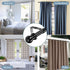 1 inch Black Curtain Rods Set - Stainless Steel Decorative Curtain Rods For Windows,30-56" Heavy Duty Adjustable Curtain Rods for Drapes and Curtains (2 Brackets)